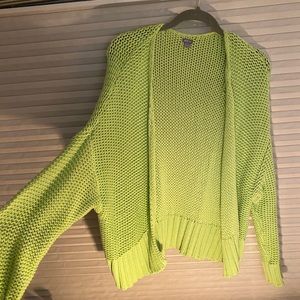 Lime Green Cardigan!